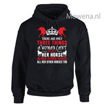 Hoodie zwart twee kleuren opdruk PH0077