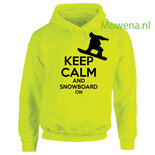Keep calm and snowboard Hoodie div.kleuren H0067 vk
