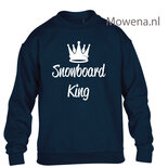 Kids sweater snowboard king vk opdruk div kleuren KHW0068
