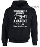 Prinses als amazone hoodie div.kleuren PH0089