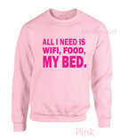 All I need is wifi,food,my bed vk LF007