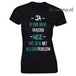Damesshirt voorkant opdruk 2 kleuren ptd094