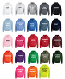 Hoodie div.kleuren PH0097
