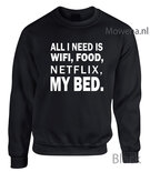 All I need is wifi,food,netflix, my bed vk LF020