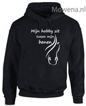 Hoodie Mijn hobby zit tussen mijn benen voor of achterkant opdruk mogelijk PH0119