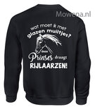 Sweater wat moet ik met glazen muiltjes deze prinses draagt paardrijlaarzen SP120