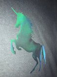 Glitterzilver of holografisch of normale opdruk unicorns ph0121