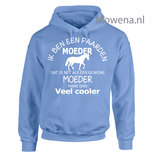 Hoodie paardenmoeder maar dan veel cooler voor of achterkant opdruk mogelijk PH0115 Hoodie paardenmoeder maar dan veel cooler voor of achterkant opdruk mogelijk PH0115