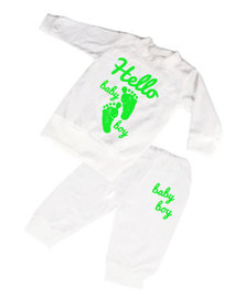 Hello boy fluor groen