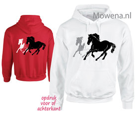 hoodie three horses PH0131 hoodie three horses PH0131