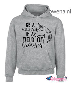 Kids Hoodie be a unicorn in a field of horses  KH0109 Kids Hoodie be a unicorn in a field of horses  KH0109