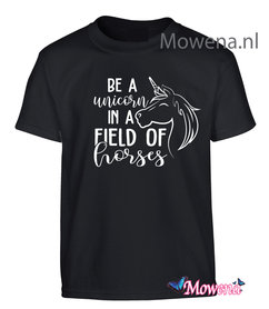 T-shirt be an unicorn in a field of horses  KTP0109 T-shirt be an unicorn in a field of horses  KTP0109