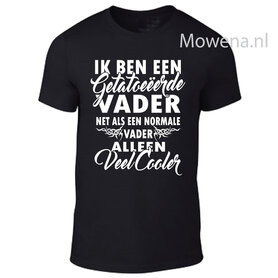 unisex t-shirt Getatoeeerde vader TU0082 unisex t-shirt Getatoeeerde vader TU0082