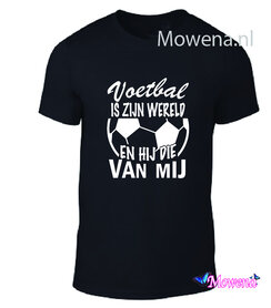 Unisex voetbal is zijn wereld hij die van mij Unisex voetbal is zijn wereld hij die van mij