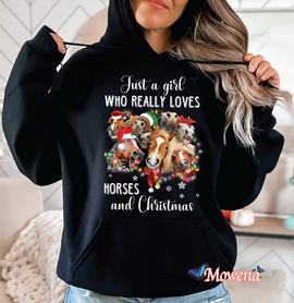 Just a girl who really love horses and christmas PH0158 Just a girl who really love horses and christmas PH0158