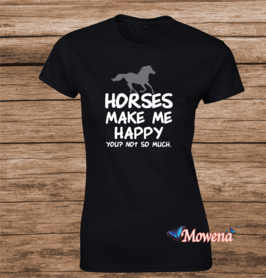 Dames Horses makes me happy PD0022