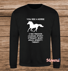 Sweater you see a horse SP0014 Sweater you see a horse SP0014