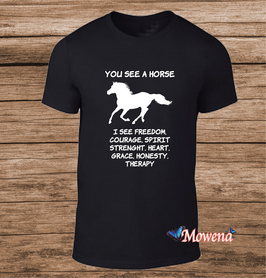 Unisex Paarden you see a horse PT0014 Unisex Paarden you see a horse PT0014