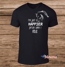 Unisex I'm just a happier person when I ride ptu004