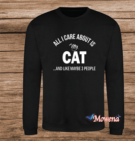 Sweater All I care about is my Cat Poes0003