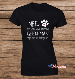 Dames Nee ik heb nog steeds geen man mijn kat is allergisch
