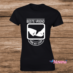 Beste vriend Dames shirt div.kleuren ptd080 