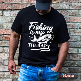 Unisex Fishing is my therapy vtu002