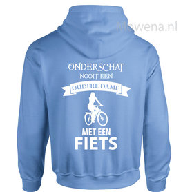 Hoodie oudere dame Bicycle div.kleuren H0057