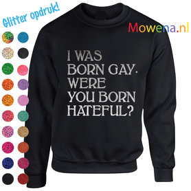 div.kleuren glitter opdruk Sweater  vk LGBT 014