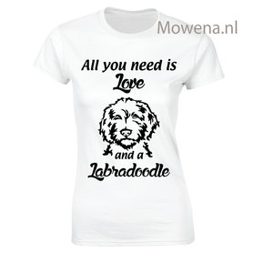 dames shirt labradodoole all you need vk div.kleuren DTD0058