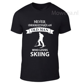 Skiing old man unisex vk div kleuren tu065