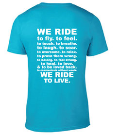 unisex t-shirt we ride div kleuren