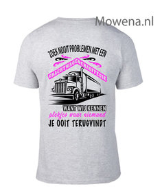 VrachtwagenChauffeuse unisex 2 kleuren zoek nooit problemen unisex div. kleuren vwt005
