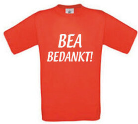 Bea bedankt oranje