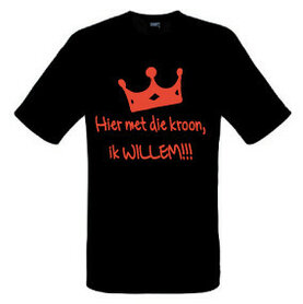 Hier met de kroon zwart