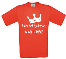 Hier met de kroon oranje