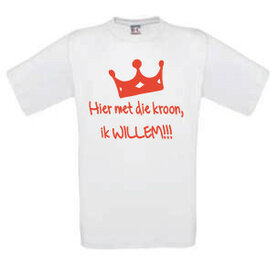 Hier met de kroon wit