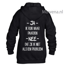 Hoodie ik ruik naar paarden kids div kleuren KH0095 Hoodie ik ruik naar paarden kids div kleuren KH0095