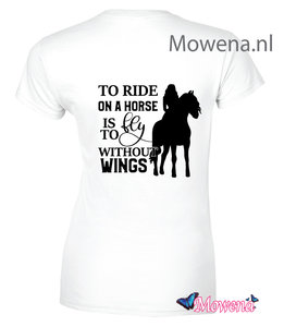 Dames To ride on a horse is to fly without wings ptd144