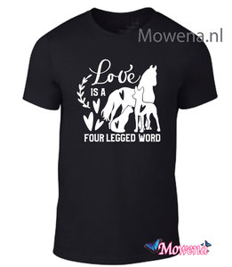 Unisex Love is a four legged word ptu147