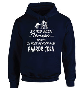 Uitgelezene Paarden sweater met hoodie incl tekst - mowena CJ-64