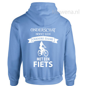 Hoodie oudere dame Bicycle div.kleuren H0057