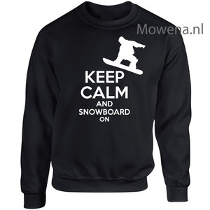 Keep calm and snowboard sweater div.kleuren SPW067 vk