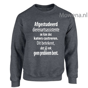 Dierenarts assistente sweater  DA001