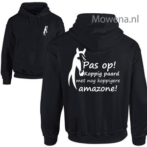 Hoodie amazone of ruiter koppig paard PH0111