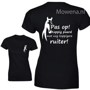 Dames amazone of ruiter koppig paard ptd111 ak