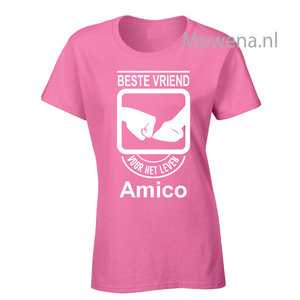 Beste vriend Dames shirt div.kleuren ptd080 vk