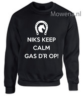 Sweater niks keep calm gas erop  SP0010