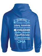 Oma royalblue/wit /lichtblauw