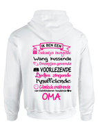 Oma wit /fluor roze/zwart